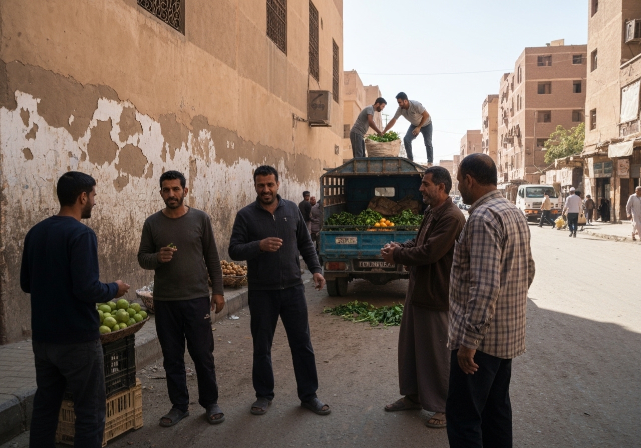 Spontaneous smartphone photo of daily life in Luxor, Egypt, authentic and unposed