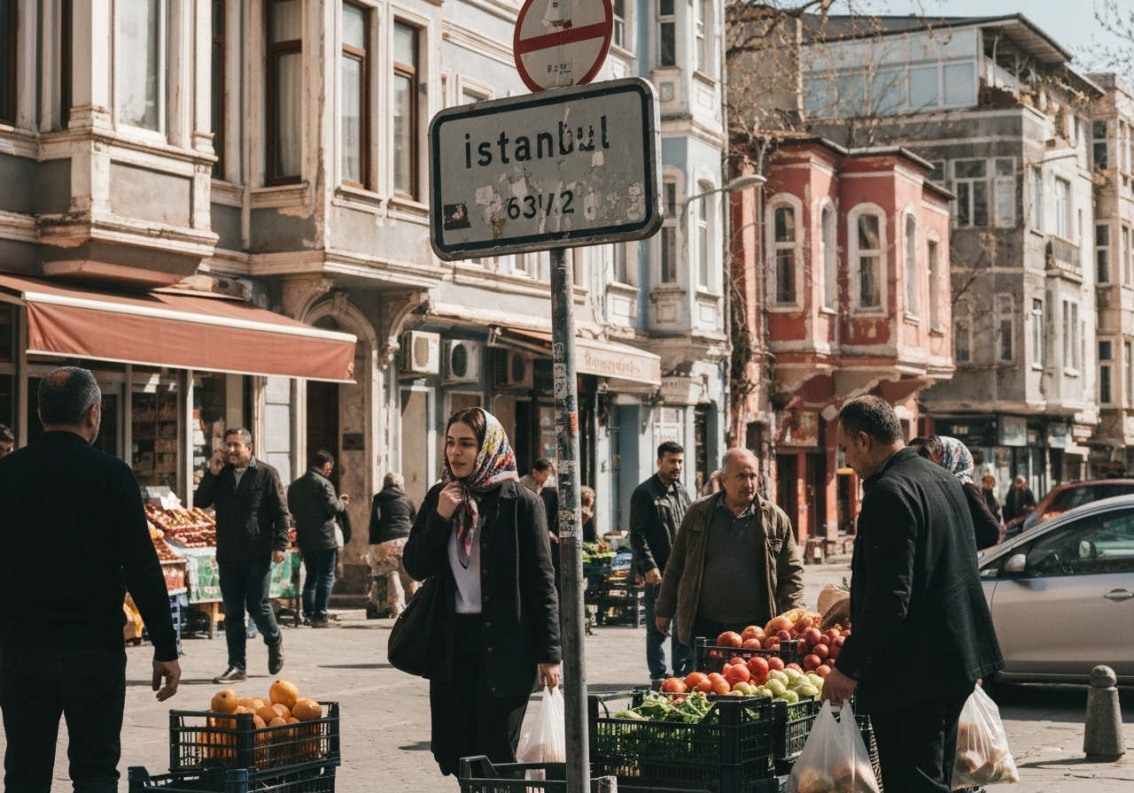 Spontaneous smartphone photo of daily life in Istanbul, Turkey, authentic and unposed